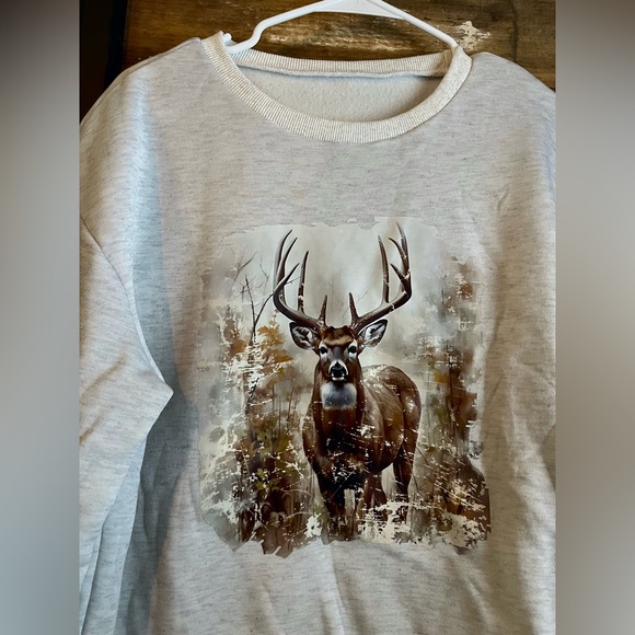 Deer Graphic Sweatshirt - Picture 2 of 3